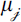 Mathematical equation: $$ {\mu}_{\mathcal{j}} $$